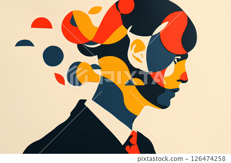 Colorful psychedelic feminine texture-2 Colorful psychedelic feminine texture-2 126474258