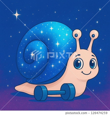 Space snail 126474259