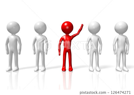 Cartoon characters - volunteer concept Cartoon characters - volunteer concept 126474271
