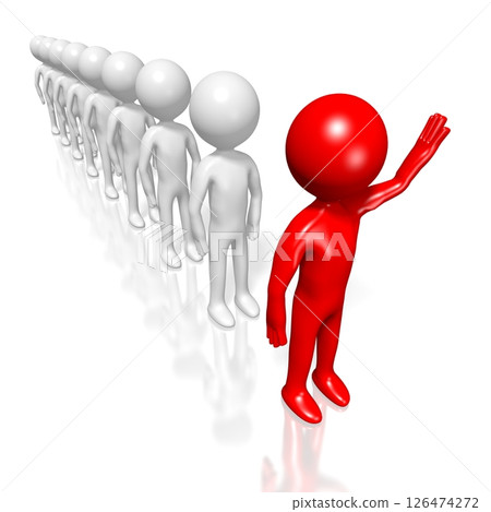 Cartoon character - leadership concept Cartoon character - leadership concept 126474272