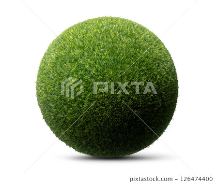 Moss ball. Or an image of a green earth. Moss ball. Or an image of a green earth. 126474400