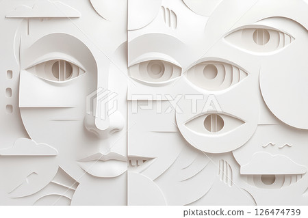 The beautiful world of white paper crafts - 1 126474739