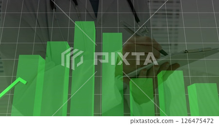 Image of diagrams over caucasian male doctor writing on clipboard Image of diagrams over caucasian male doctor writing on clipboard 126475472