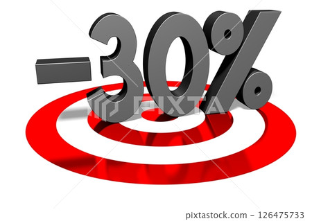 30 percent off - sale, discount concept 30 percent off - sale, discount concept 126475733