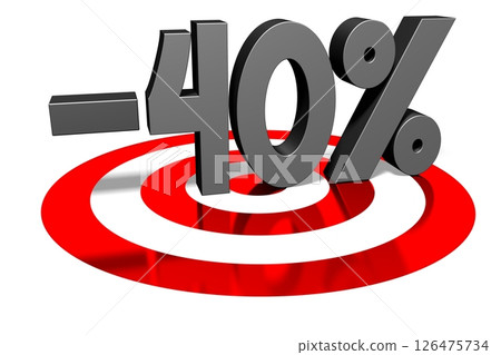 40 percent off - sale, discount concept 40 percent off - sale, discount concept 126475734
