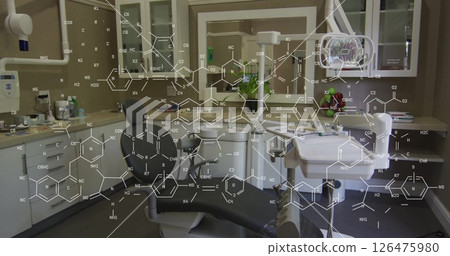 Image of chemical formula over operating room 126475980