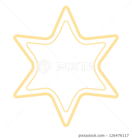 黃星裝飾框、裝飾品和圖標 黃星裝飾框、裝飾品和圖標 126476117