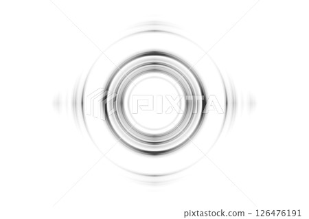 Abstract black rings sound waves effect on white background Abstract black rings sound waves effect on white background 126476191