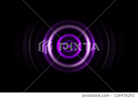 Abstract purple ring with sound waves oscillating background Abstract purple ring with sound waves oscillating background 126476201