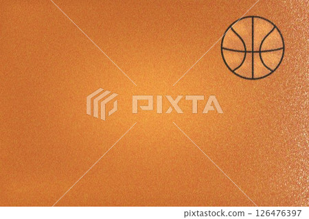 Brown flannel or basketball fabric, abstract background 126476397