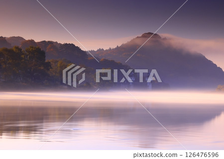 Autumn scenery of the Kitakami River in Kitakami City, Iwate Prefecture Autumn scenery of the Kitakami River in Kitakami City, Iwate Prefecture 126476596