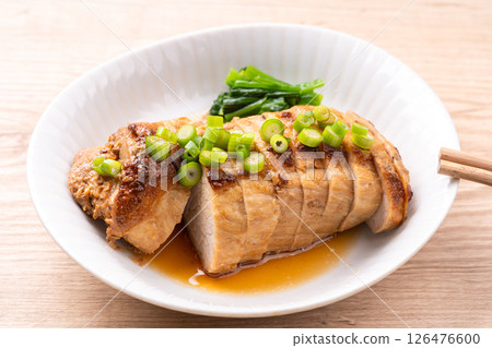 Pork thigh with soy sauce and koji char siu 126476600
