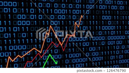 Image of data processing over diagram Image of data processing over diagram 126476790