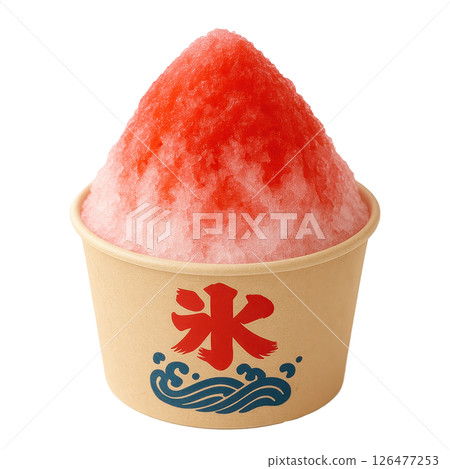 Strawberry Shaved Ice with Creamy Milk Topping Strawberry Shaved Ice with Creamy Milk Topping 126477253