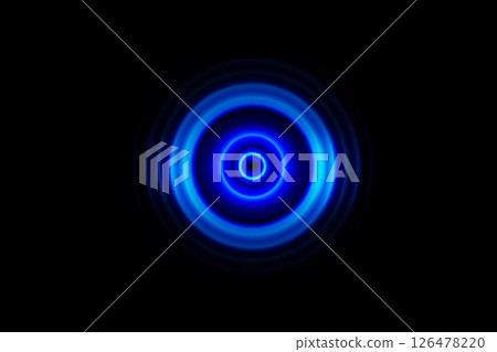 Abstract color light circle with sound waves oscillating, technology background Abstract color light circle with sound waves oscillating, technology background 126478220