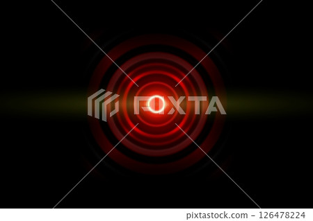 Abstract color light circle with sound waves oscillating, technology background Abstract color light circle with sound waves oscillating, technology background 126478224