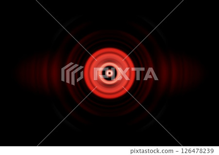 Abstract color light circle with sound waves oscillating, technology background Abstract color light circle with sound waves oscillating, technology background 126478239