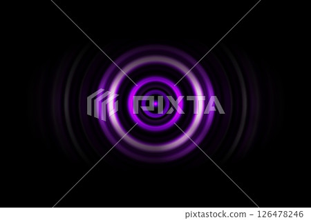 Abstract color light circle with sound waves oscillating, technology background Abstract color light circle with sound waves oscillating, technology background 126478246