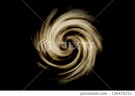 Glowing spiral tunnel with light fog on black background Glowing spiral tunnel with light fog on black background 126478251