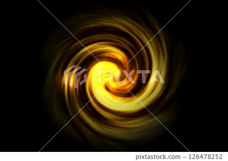 Glowing spiral tunnel with light fog on black background Glowing spiral tunnel with light fog on black background 126478252