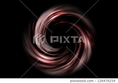 Glowing spiral tunnel with light fog on black background Glowing spiral tunnel with light fog on black background 126478259