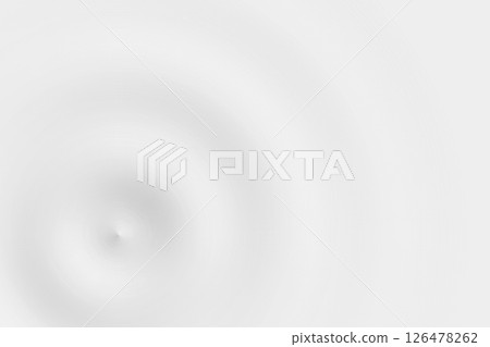 Abstract water ring on white backdrop, soft background texture 126478262