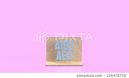 The AEO and AIEO on notebook for technology concept 3d Rendering. The AEO and AIEO on notebook for technology concept 3d Rendering. 126478758