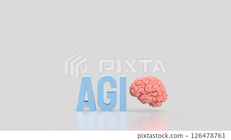 The AGI stands for Artificial General Intelligence technology concept 3d Rendering. The AGI stands for Artificial General Intelligence technology concept 3d Rendering. 126478761