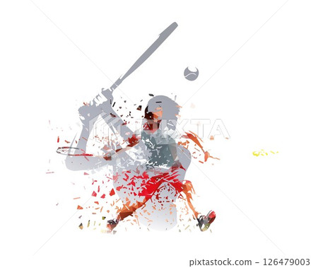 Tennis collage, double exposure of tennis players, isolated vector silhouette. Tennis logo Tennis collage, double exposure of tennis players, isolated vector silhouette. Tennis logo 126479003