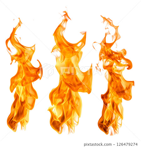 Bright vector illustration of hot burning orange and yellow fiery flames for a blazing inferno design Bright vector illustration of hot burning orange and yellow fiery flames for a blazing inferno design 126479274