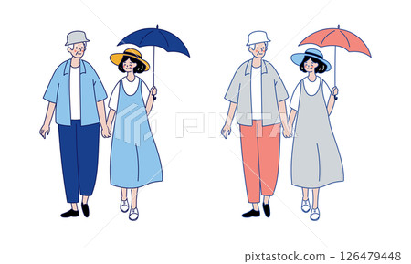 夏季散步高級情侶套裝 126479448