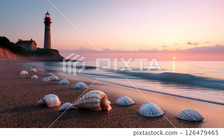 landscape with lighthouse 126479465