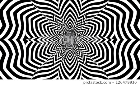 Black and white seamless geometric line pattern vector illustration 126479930