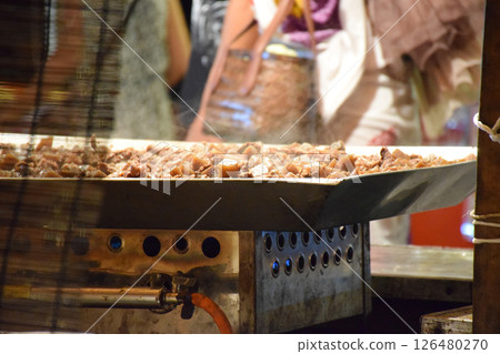 Scenery of a summer stall 126480270