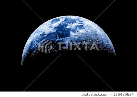 globe in the form of a moon on a dark background, world sleep day 126480684