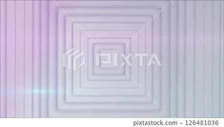 Image of white squares moving over light trail 126481036