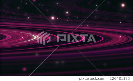 Cosmic Purple Nebula Realm of Mystery and Power 126481353