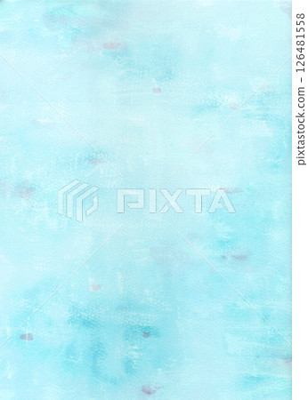 水彩背景，藍色，淺藍色，繪圖紙上的抽象畫（垂直） 126481558