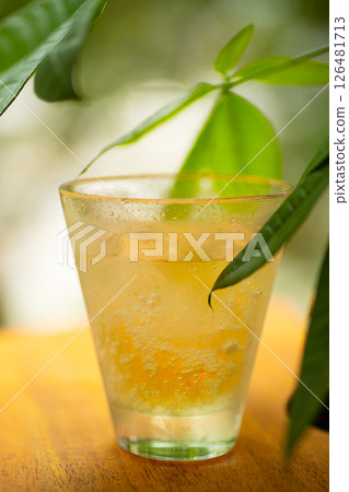 Ice and ginger ale 126481713