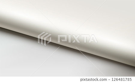 abstract texture background of unrolled off white wallpaper or vinyl material smooth curved surface minimalist modern design abstract texture background of unrolled off white wallpaper or vinyl material smooth curved surface minimalist modern design 126481785