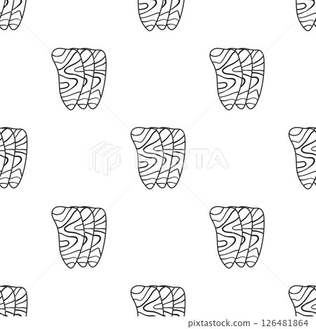 slices of salmon seamless pattern slices of salmon seamless pattern 126481864