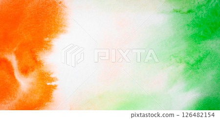 Indian Tricolor flag background for independence day. 126482154