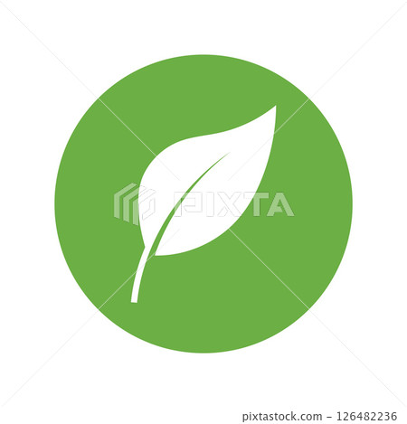 Leaf Logo Icon Graphic Background Template 126482236
