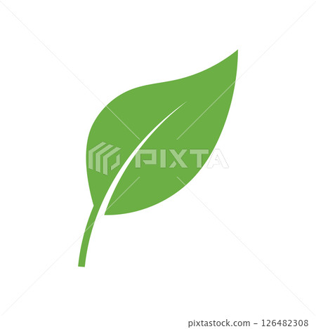 Leaf Logo Icon Graphic Background Template 126482308