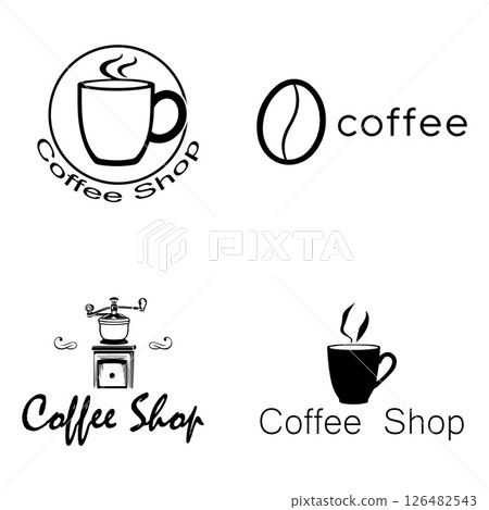 Coffee Cafe Vector Logo Design Icon Graphic 126482543
