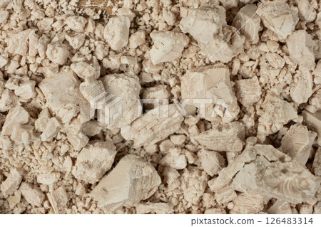 Natural Fresh Yeast Texture Macro Shot. Natural Fresh Yeast Texture Macro Shot. 126483314