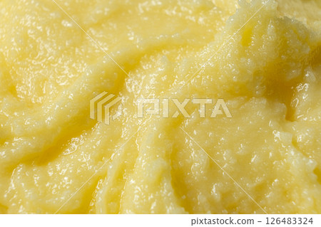 Ghee Butter Texture Natural Traditional Organic Clarified Butter Ayurveda Product 126483324