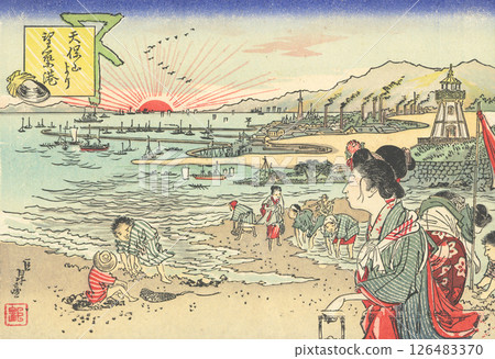 天保山:明治時期大阪的著名景點 天保山:明治時期大阪的著名景點 126483370