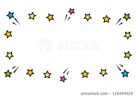 帶有流行歌星的可愛框架插圖 126484829