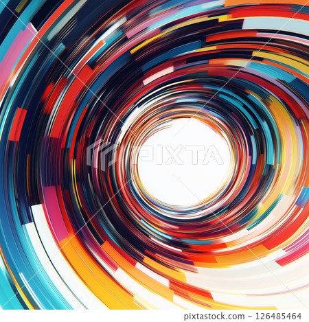 Speed Spiral - A Digital Vortex of Color 126485464